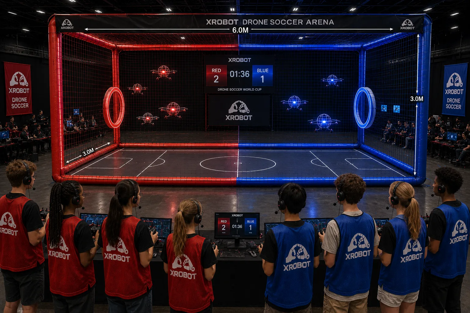 XROBOT Drone Soccer World Cup Elite Camp